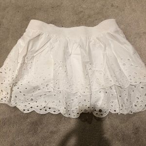 White skirt